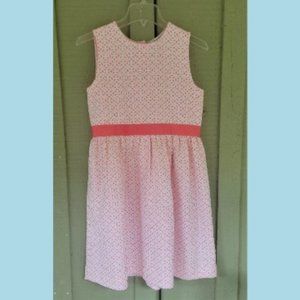 New BROOKS BROTHERS  Pink White Eyelet Dress 16